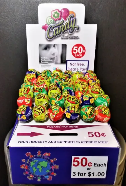 20 New Vending Route Display Honor Boxes Sells Candy & Lollipop Donation Charity