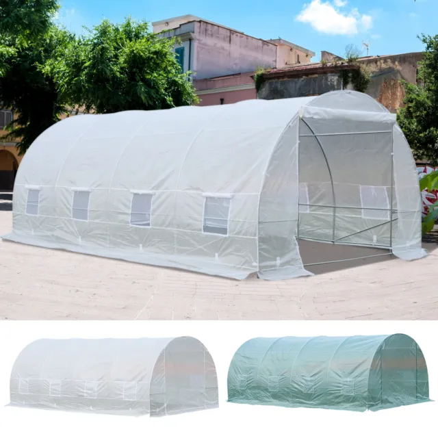 20x10x7ft Walk-in Large Tunnel Greenhouse Garden Warm House