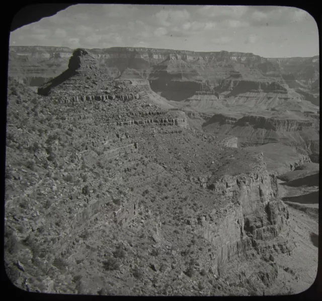 Glass Magic Lantern Slide ANGEL TRAIL THE GRAND CANYON ARIZONA C1910 PHOTO USA