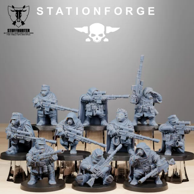 Grim Guard Skulldarts (10) - Station Forge - Grimdark Tabletop Wargaming