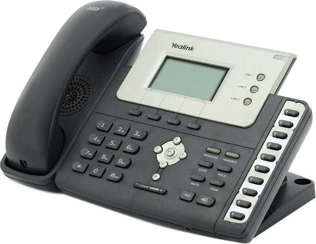 Téléphone IP Yealink SIP-T27P – 8 Lignes – Ethernet – Sans Alimentation