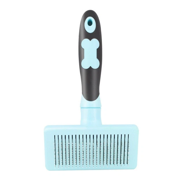 Self Cleaning Dog Cat Slicker Brush Grooming Brush Comb Hair Fur Shedding Tool 2