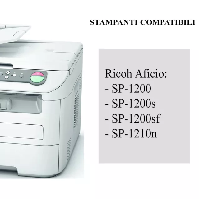 Toner Compatibile Per Ricoh Aficio Ai-Sp1200 Sp1200 Sp1200S Sp1200Sf Sp1210N 2