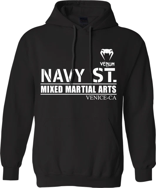 Navy ST Mixed Martial arts Venum Hoodie Gym Training Workout Fitness TV show