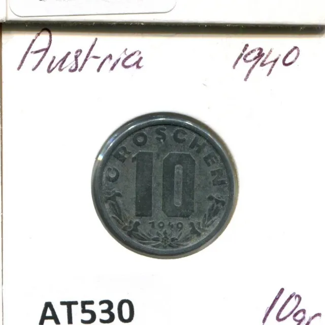 10 GROSCHEN 1949 AUSTRIA Coin #AT530.G