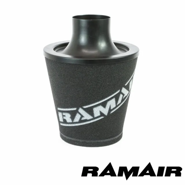 RAMAIR Noir M Aluminium Induction Air Filtre Universel 70Mm Od Col