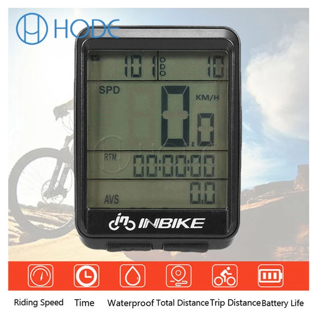 Wireless Cycling Bike Computer Bicycle Waterproof LED Speedometer Odometer UK