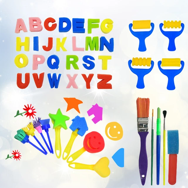 43pcs enfants artisanat peinture outils de dessin précoce d'enseignement de