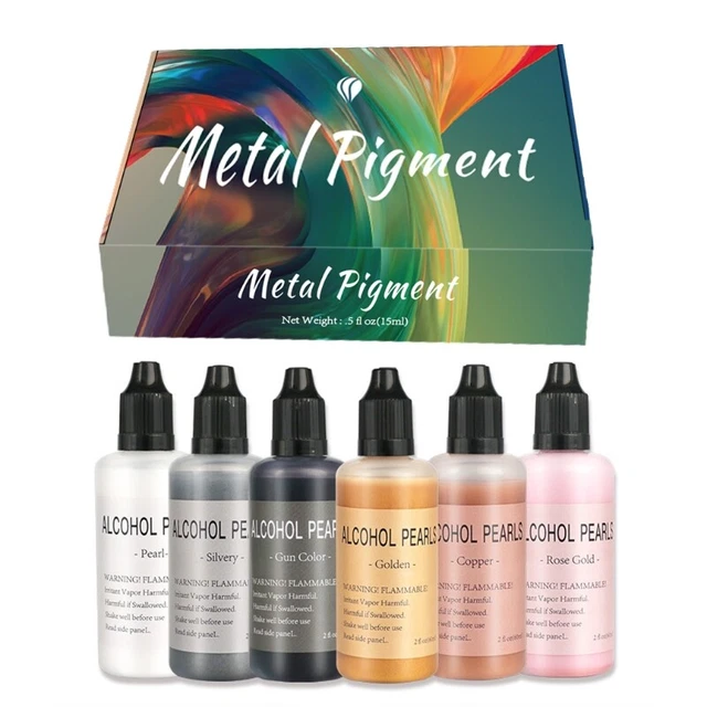 6 COLORS EPOXY Resin Dye Pigment Kit Inks High Concentrated Colorant ...