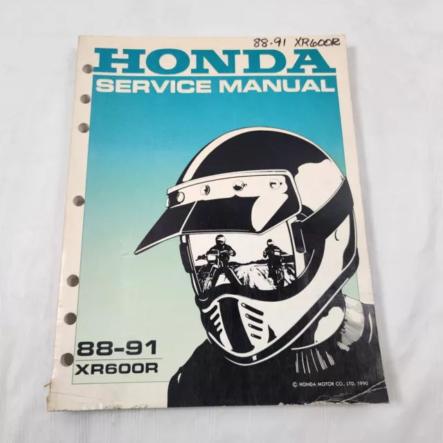 Genuine Honda Shop Service Repair Manual Book 1988 - 1991 XR600R XR600 XR 600 R