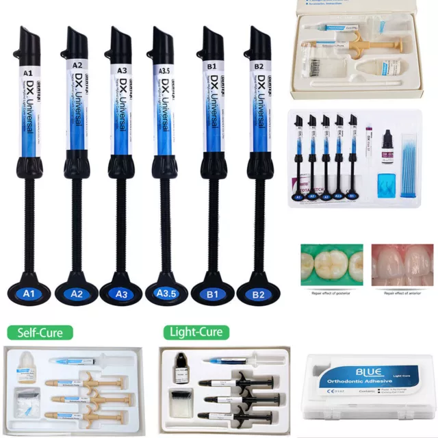 Dentex Dental Cure Light Universal Composite Resin/Adhesive Bonding/Etch Gel Kit
