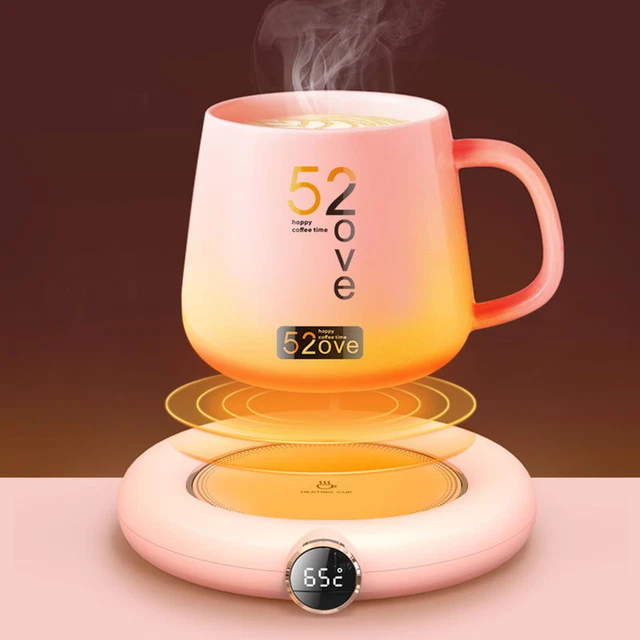 Calentador montaña rusa conveniente incluso calefacción USB ABS café taza calentador bandeja redonda