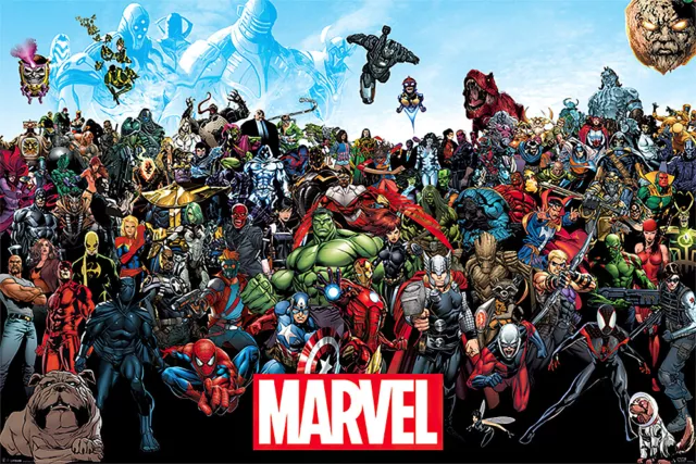 The Marvel Comics Universe - Comic Poster / Print (All Characters)