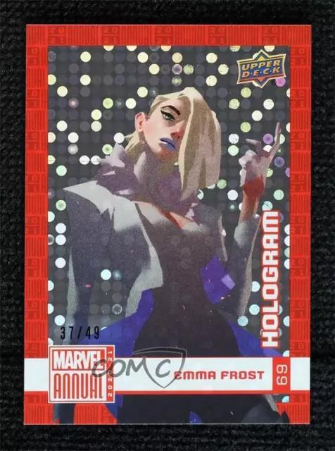 2020-21 Upper Deck Marvel Annual Foil Hologram 37/49 Emma Frost #69 02ro