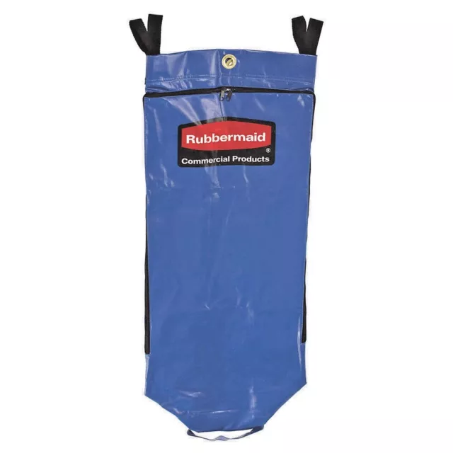 RUBBERMAID 1966883 Recycling Vinyl Cart Bag 34 gallon - Blue