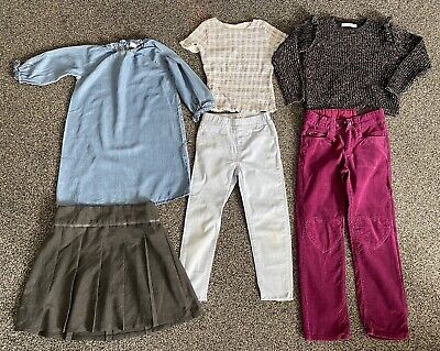 Girls 6-7 Yrs Clothes Bundle. Dress, Jeans, Tops, School Skirt, ZARA, NEXT, M&S