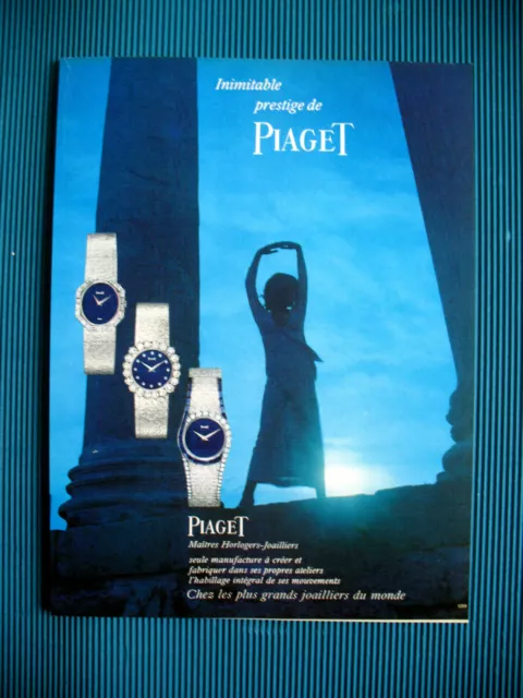 Publicite De Presse Piaget Montre Prestige Maitres Horlogers Joailliers Ad 1972