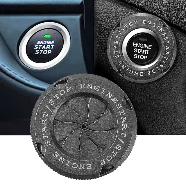 Copri Pulsante Avviamento Auto In Alluminio Rosso | Adesivo Start Stop Per A4L/A6L/Q5L/A5/Q7 | Decorazione Motore - Foto 5