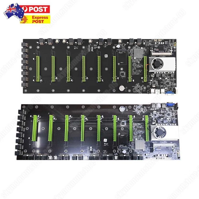 BTC-D37 Miner Mining Motherboard Expandable 8 PCIE 16X USB2.0 DDR3 SODIMM Slot *