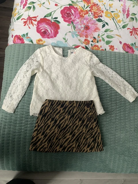 outfit set skirt and blouse girls age 3-4 H&m,Matalan