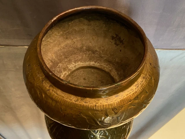 Cache-pot en laiton bronze Perse XIXe 7