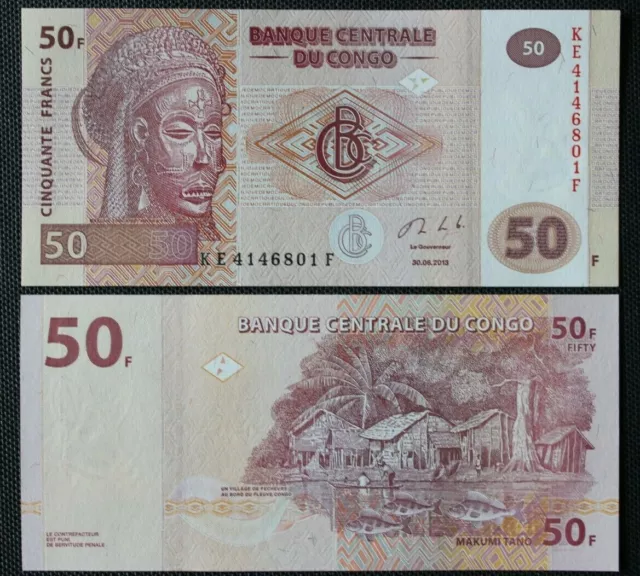 Congo - Billet de 50 Francs (2007-2013) P-97 NEUF / UNC