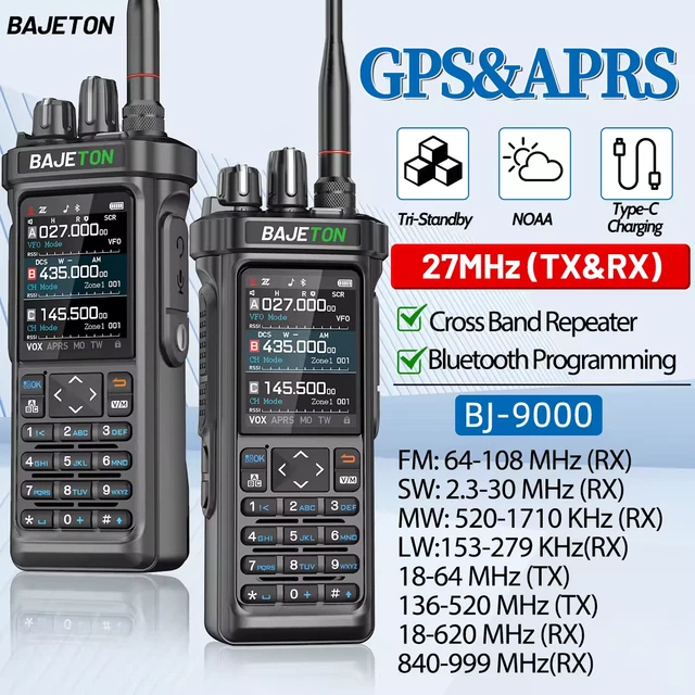 RADTEL BAJETON BJ9000 Rt-950 Pro 27Mhz Tx/Rx Am/Usb/Lsb Gps/Aprs 11W ...