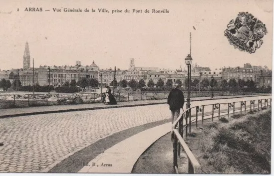CPA - ARAS - Vue générale de la Ville, prise du Pont de Ronville