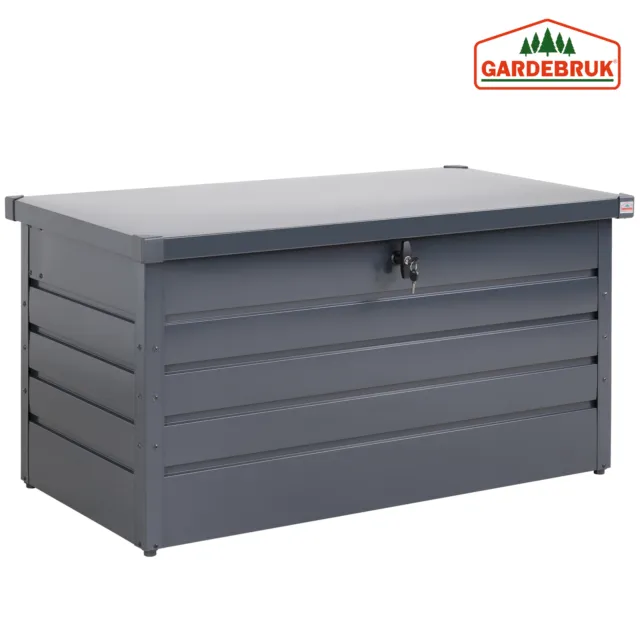 Auflagenbox Metall Gerätebox Aufbewahrungsbox Gasdruckfedern Kissenbox Anthrazit