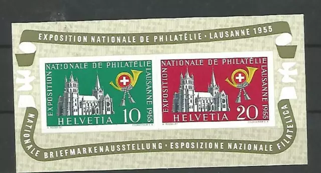 Schweiz Block 15 postfrisch - Briefmarkenausstellung 1955 Lausanne