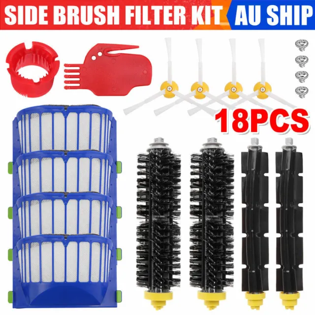 Replacement Accessories Kit For Irobot Roomba 600 Series 620 630 650 660  680,filter,side Brushes,flexible Beater Brush