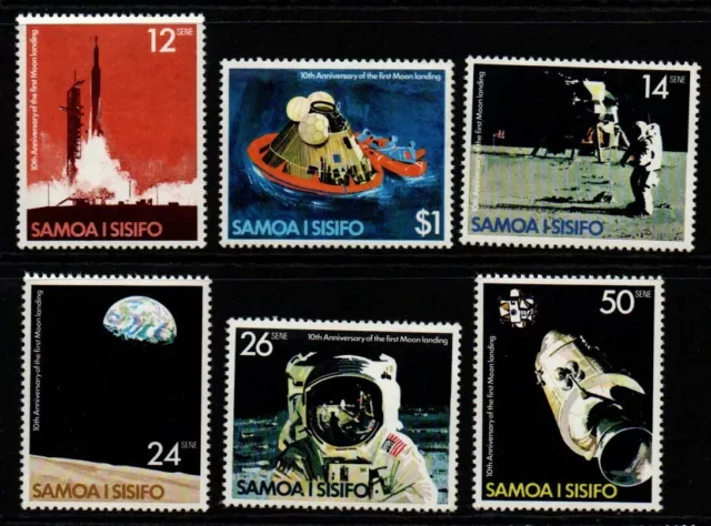 Samoa Sg544/9 1979 Moon Landing  Mnh