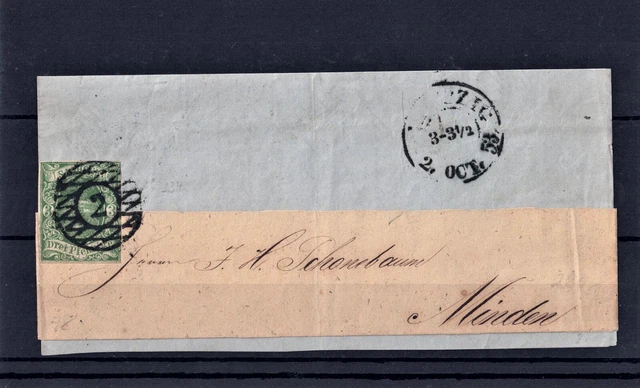 Brief 1851 Mi. Nr. 2IIa Altdeutschland Sachsen Geprüft Vaatz , Gestempelt