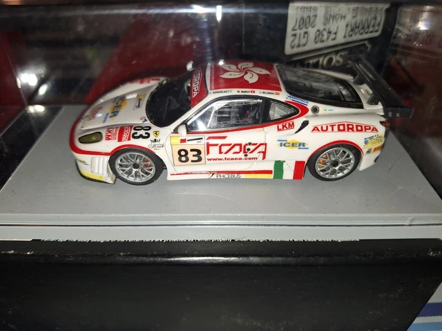 Miniature BBR 1/43 - Ferrari F430 GT2 Le Mans 2007 #87, Gasoline GAS10086