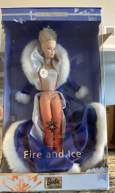 Fire and Ice 2002 Salt Lake City Olympics Barbie Doll 2001 Mattel #53511