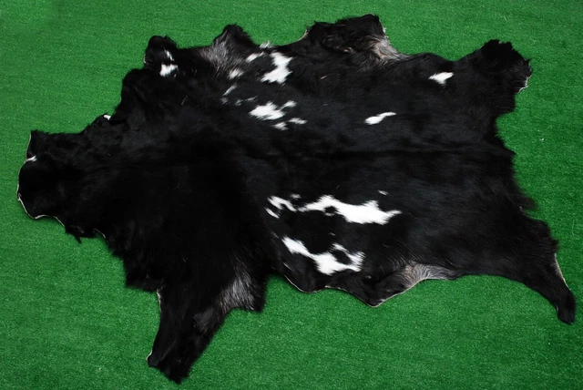 Nueva alfombra piel de cabra piel de pelo en área talla 38""x24"" piel de cabra animal A-2611