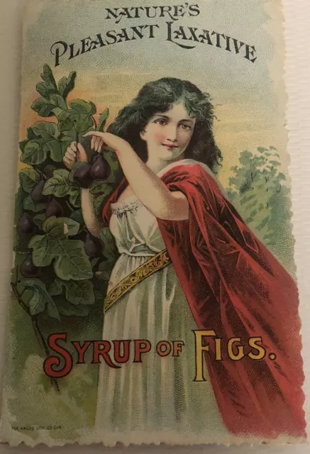 Old Quack Medicine Trade Card California Fig Syrup San Francisco Syrup Of Figs 1