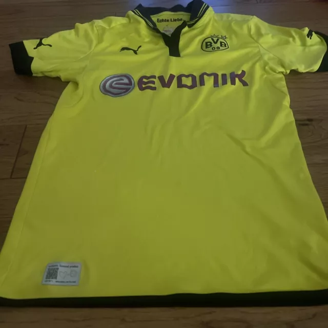 BORUSSIA DORTMUND 2012 2013 HOME FOOTBALL SHIRT SOCCER JERSEY PUMA 741981 sz L