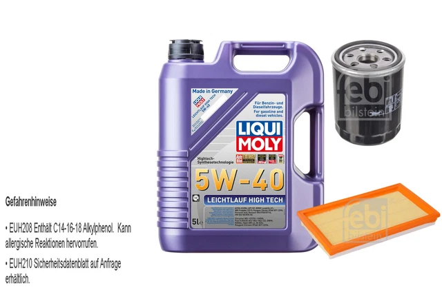 QR-Parts Öl- & Filterpaket: 5L Leichtlauf High Tech 5W-40 + Luft- & Ölfilter Von SCT