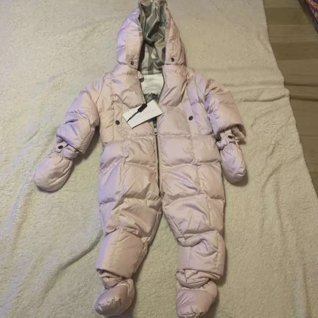 burberry snowsuit 9m Ice Pink (children) Brand New W/tags