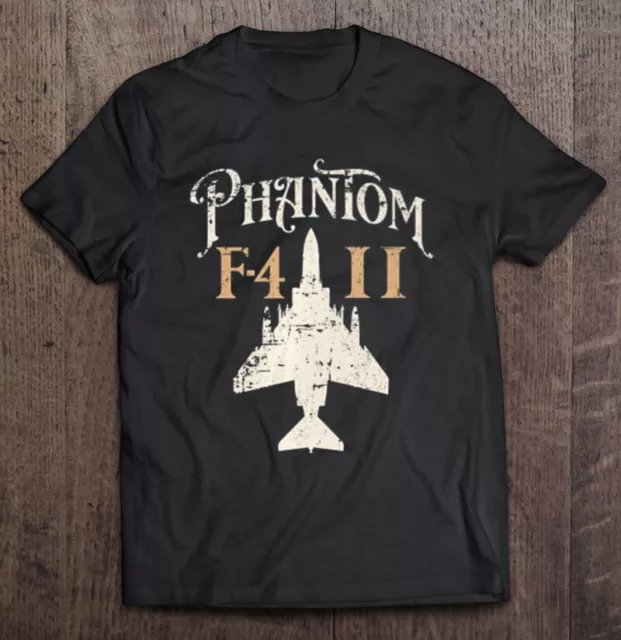 Vintage F-4 Phantom Ii Fighter Jet Aircraft Front And Back Premium T Shirt S-4XL Vintage F-4 Phantom Ii Fighter Jet Aircraft Front And Back Premium T Shirt S-4XL