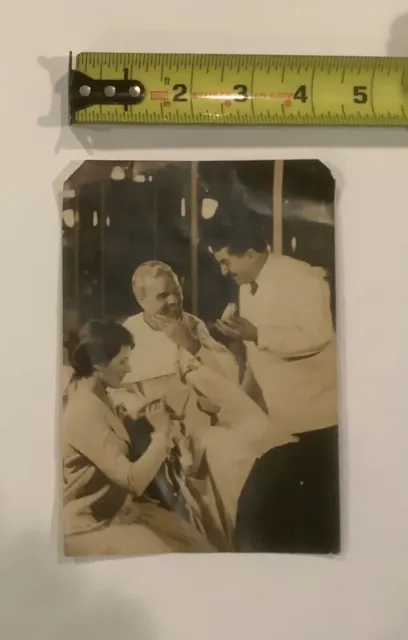 Handsome Older Man at Barbershop getting Manicure - Vintage 1940’s Advert Photo 2