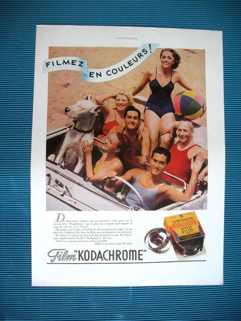 Kodachrome Movie Kodak Color Film Press Release Ad 1936