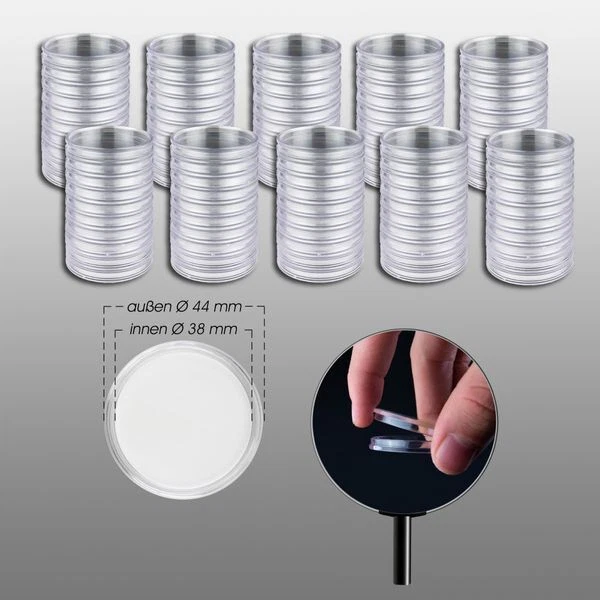 Coin capsules of 30 mm LEUCHTTURM (10 pieces