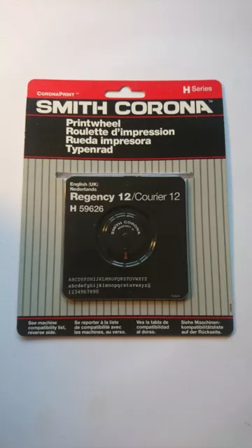 SMITH CORONA Printwheel H Series Regency 12 Courier 12  H59642  New