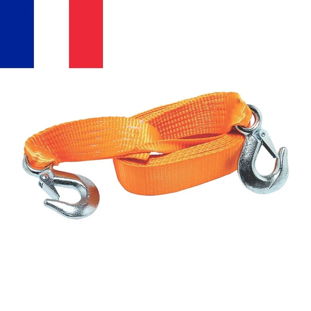 Cable de Remorquage Sangle Corde Longueur 4 Mètres Poids 5 Tonnes Traction