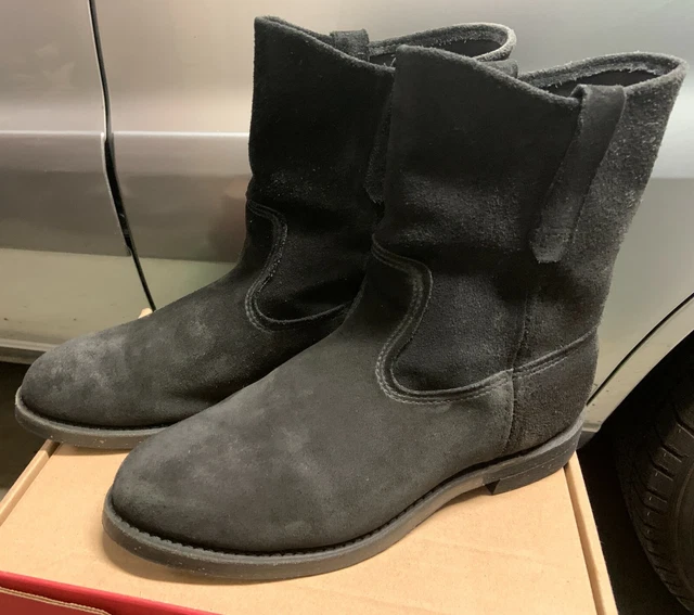 RED WING 8844 Pecos Black Abilene roughout pull up boot size 12E Chemigum Sole 63.00 PicClick