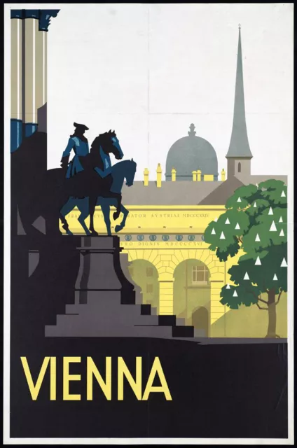 A3 GRÖSSE - ÖSTERREICH VIENNA - Vintage Retro Reise & Eisenbahnen Plakate Kunstdruck #3