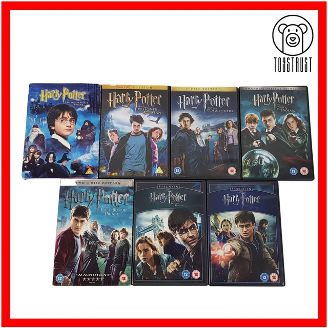 HARRY POTTER DVD Box Set 18 Complete 8 Film Collection Boxset Region 2