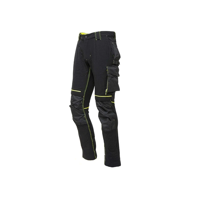 Pantalone da lavoro in tessuto U-4 con tasche black carbon ATOM U-Power